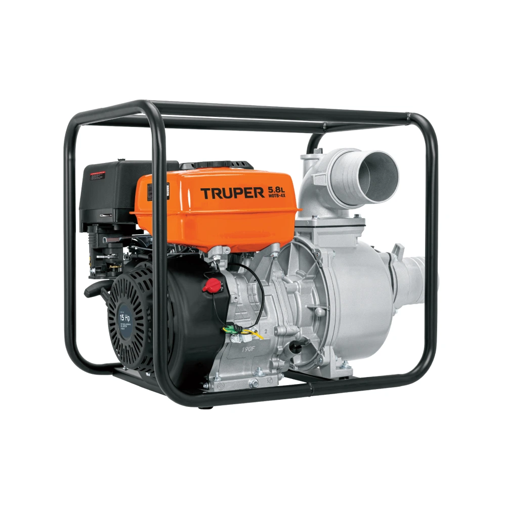 102405 MOTOBOMBA AUTOCEBANTE 4'X4', GASOLINA 15HP, AGRÍCOLA, TRUPER