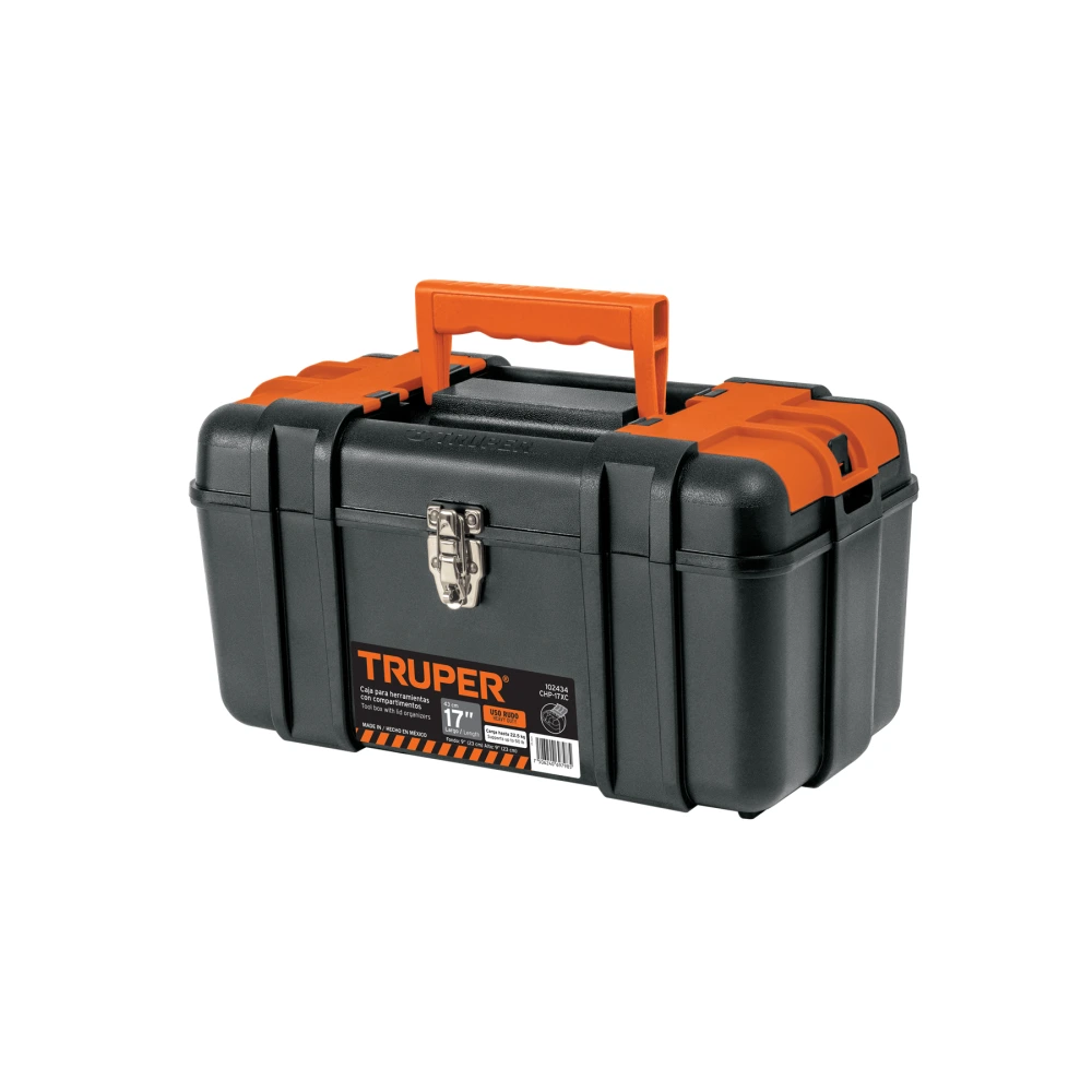 [CHP-17XC] 102434 CAJA PARA HERRAMIENTA 17' COMPARTIMENTOS Y BROCHES METÁLICOS