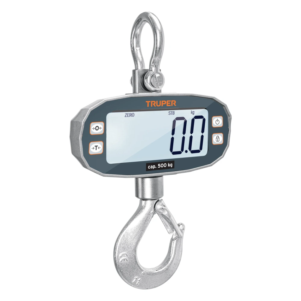 102543 BÁSCULA ELECTRÓNICA COLGANTE, RECARGABLE, 500 KG, TRUPER
