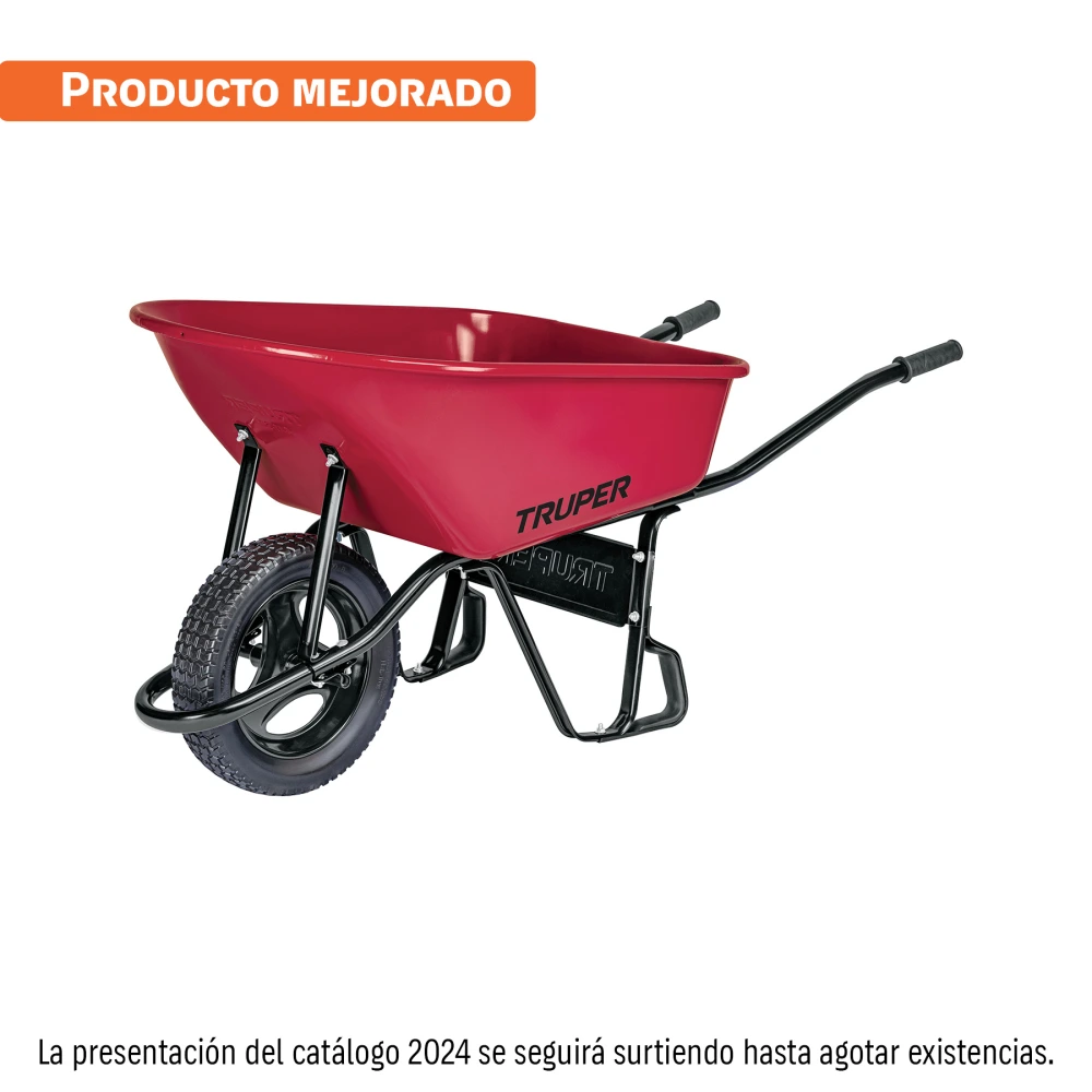 [CAT-60FF] 10255 CARRETILLA 6 FT3 IMPONCHABLE, BASTIDOR TUBULAR, TRUPER