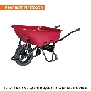 10255 CARRETILLA 6 FT3 IMPONCHABLE, BASTIDOR TUBULAR, TRUPER