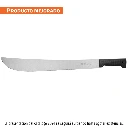 10256 MACHETE ESTÁNDAR 18' CACHA NEGRA INYECTADA, EN BOLSA, TRUPER