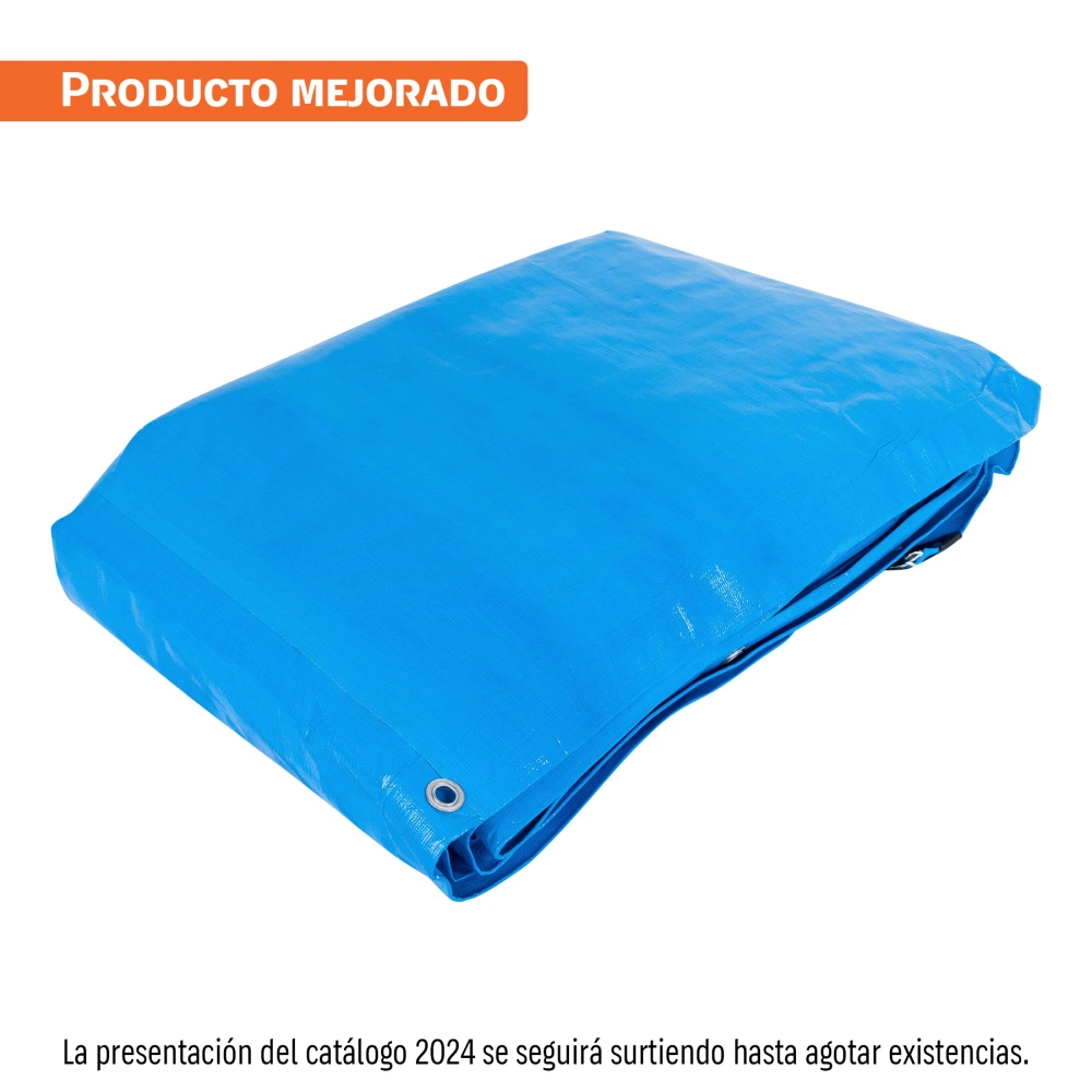 [LT-710Z] 102576 LONA DE POLIETILENO REFORZADA 7X10 M, AZUL, 180G/M2, TRUPER