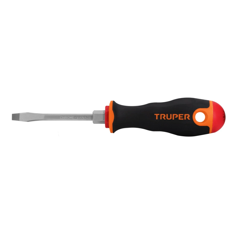 100831 DESARMADOR PLANO 3/16' X 3' MANGO COMFORT GRIP, TRUPER