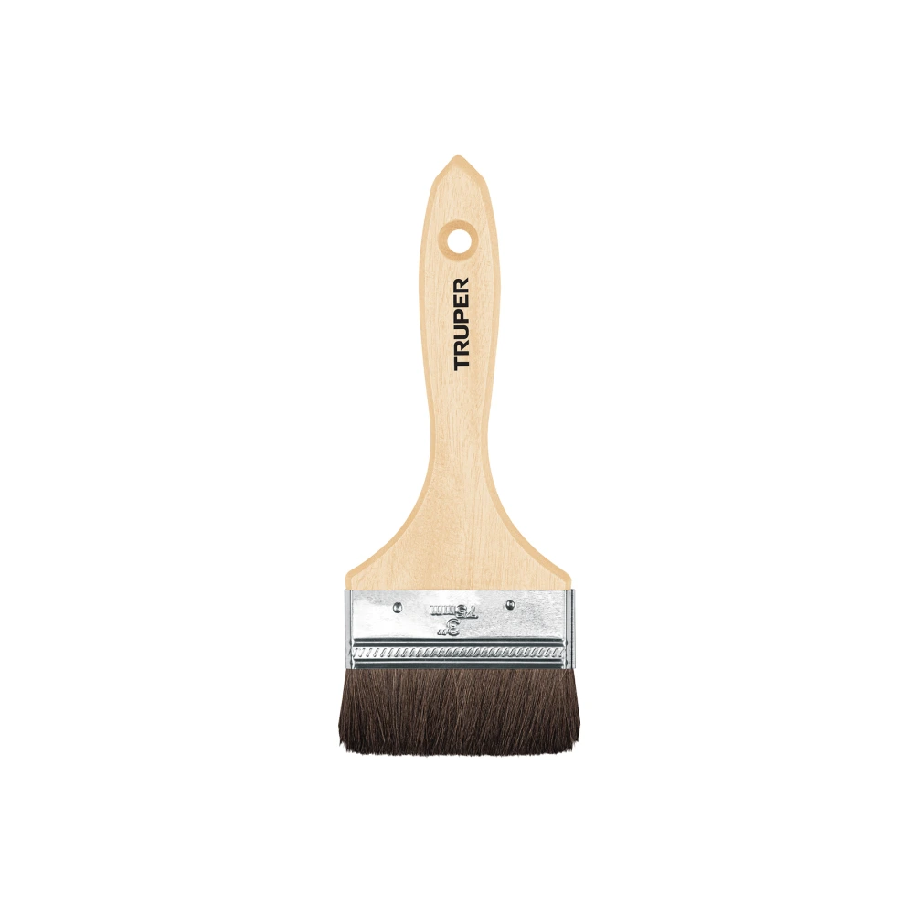 [BRT-3C] 12469 BROCHA PELO DE CAMELLO DE 3' CON MANGO DE MADERA, TRUPER