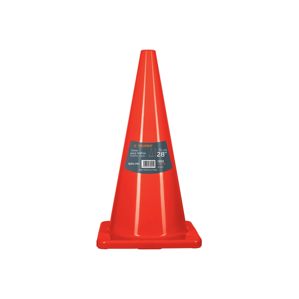 [CONO-70] 13122 CONO DE PRECAUCIÓN DE 70 CM DE PVC, TRUPER