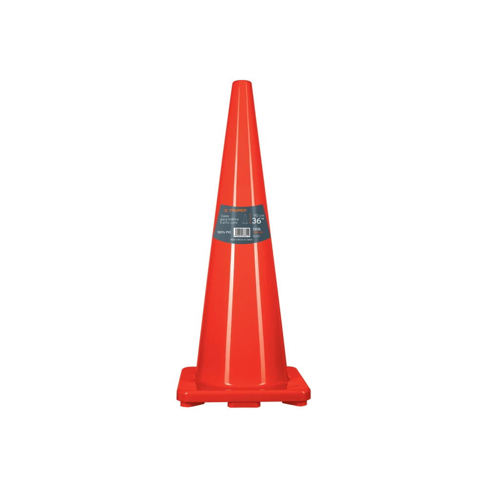 [CONO-90] 13126 CONO DE PRECAUCIÓN DE 90 CM DE PVC, TRUPER