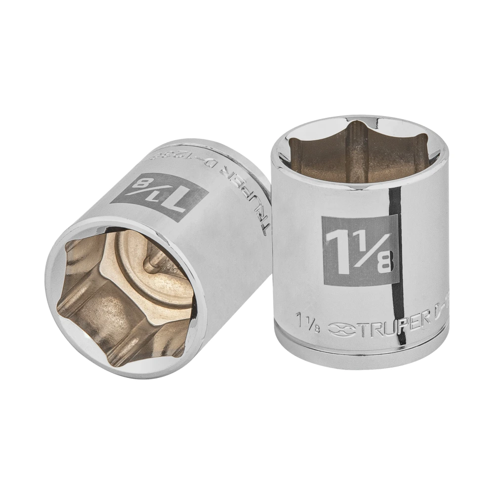 [D-1236-H] 13242 DADO DE 1-1/8', 6 PUNTAS, CUADRO 1/2', TRUPER
