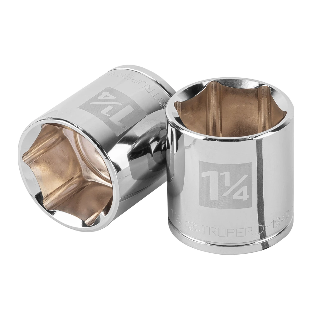 [D-1240-H] 13244 DADO DE 1-1/4', 6 PUNTAS, CUADRO 1/2', TRUPER