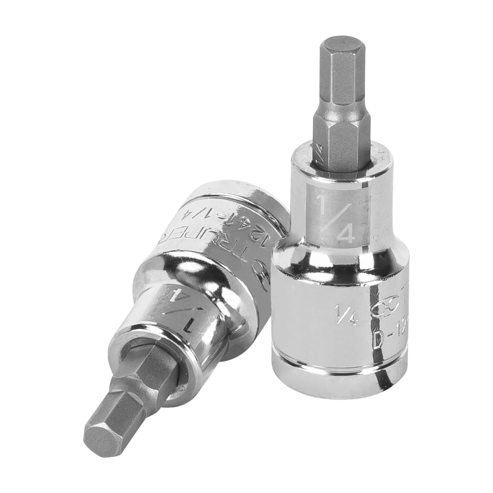 [D-1241-1/4] 13251 DADO PUNTA HEXAGONAL DE 1/4', CUADRO 1/2', TRUPER