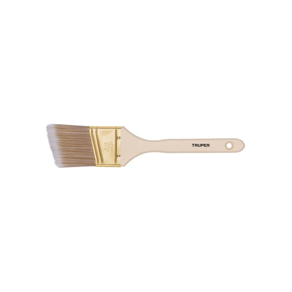 [BRT-2-1/2AS] 13340 BROCHA CERDAS SINTÉTICAS 2-1/2' CORTE ANGULAR, MANGO MADERA