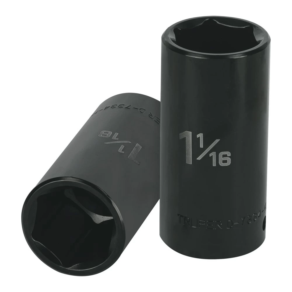 [D-7334-HL] 13400 DADO LARGO IMPACTO DE 1-1/16', 6 PUNTAS, CUADRO 1/2',TRUPER