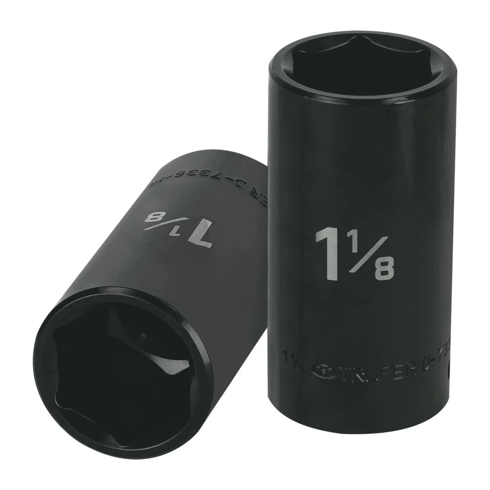 [D-7336-HL] 13401 DADO LARGO IMPACTO DE 1-1/8', 6 PUNTAS, CUADRO 1/2', TRUPER
