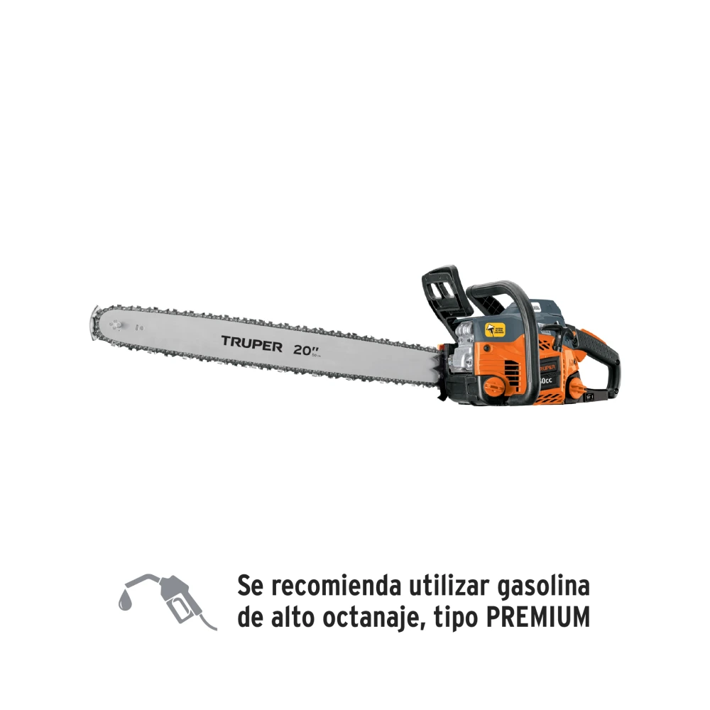[MOT-5020] 102921 MOTOSIERRA 50 CC A GASOLINA CON BARRA DE 20', TRUPER