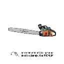 102921 MOTOSIERRA 50 CC A GASOLINA CON BARRA DE 20', TRUPER