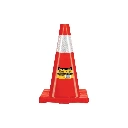 28252 CONO DE PRECAUCIÓN DE 45 CM DE PVC CON REFLEJANTE, PRETUL