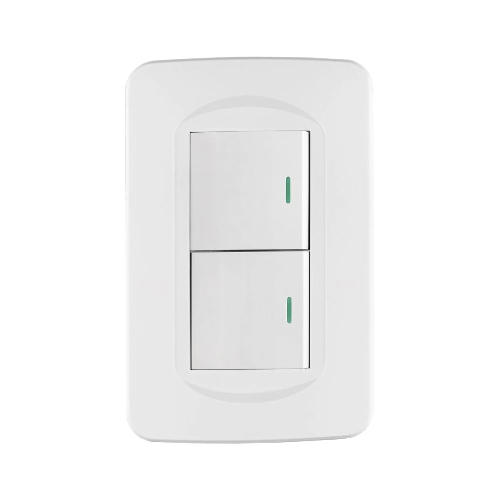 29059 PLACA ARMADA 1 INTERRUPTOR Y 1 DE 3 VÍAS 1.5 MÓD, TOLEDO