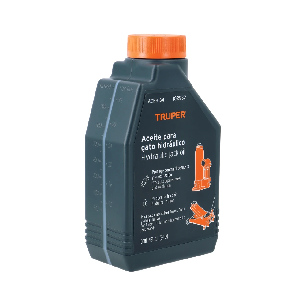 [ACEH-34] 102932 ACEITE HIDRÁULICO PARA GATOS, 1 LITRO, TRUPER