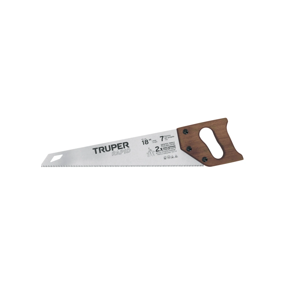 102950 SERRUCHO RAPID 18', 7 DPP, MANGO DE MADERA, TRUPER
