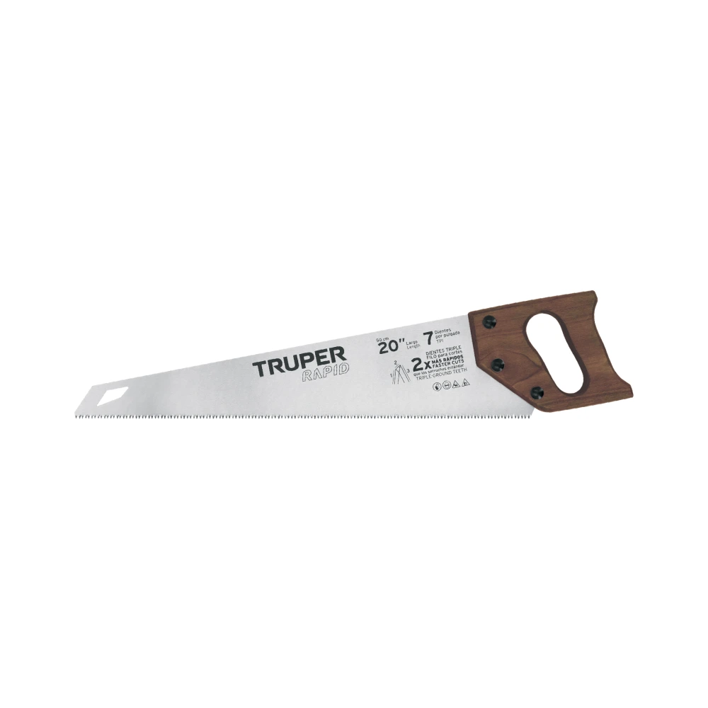 102951 SERRUCHO RAPID 20', 7 DPP, MANGO DE MADERA, TRUPER