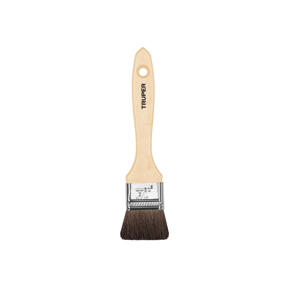 [BRT-1-1/2C] 12467 BROCHA PELO DE CAMELLO DE 1-1/2' CON MANGO DE MADERA, TRUPER