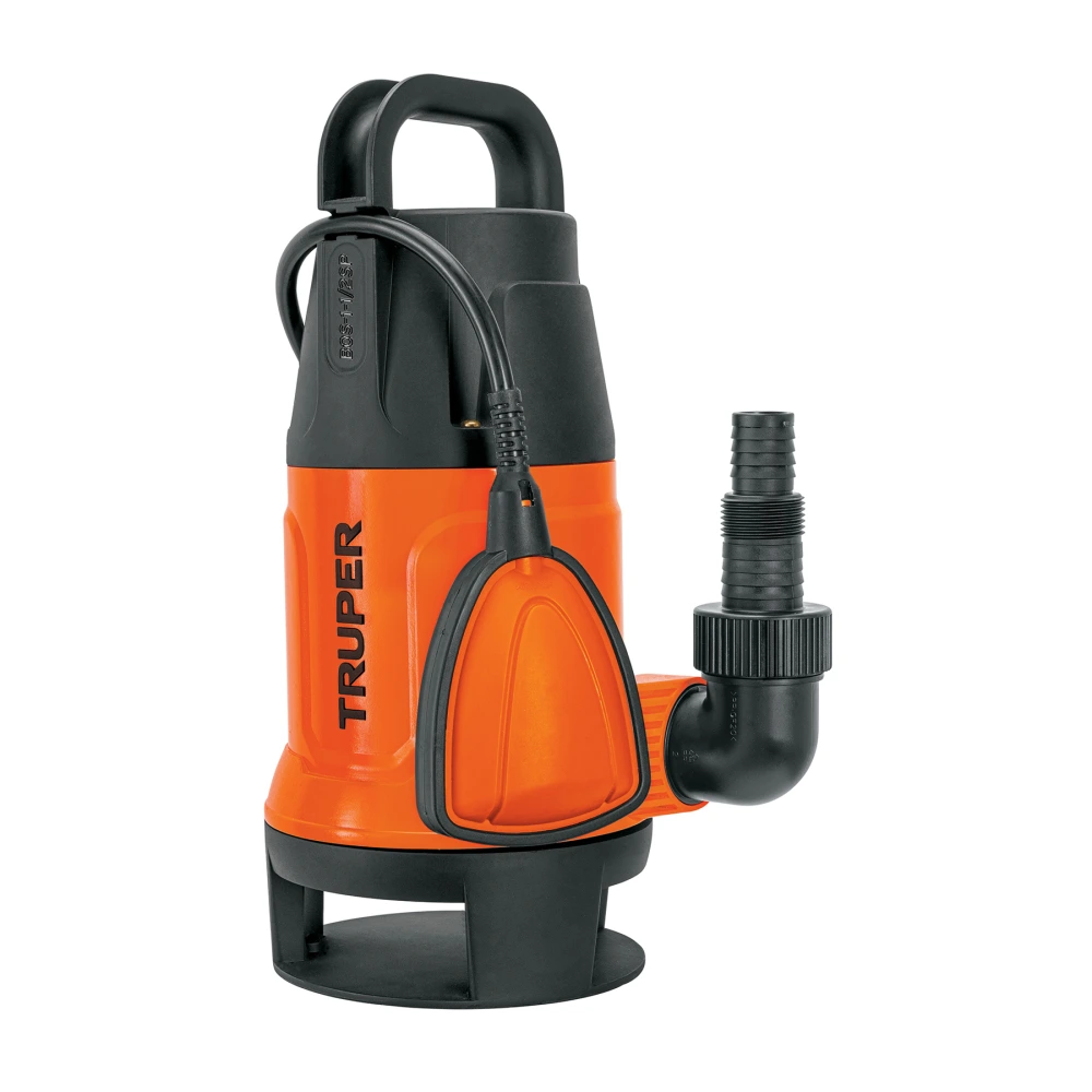[BOS-1-1/2SP] 12604 BOMBA SUMERGIBLE PLÁSTICA, 1-1/2 HP PARA AGUA SUCIA, TRUPER