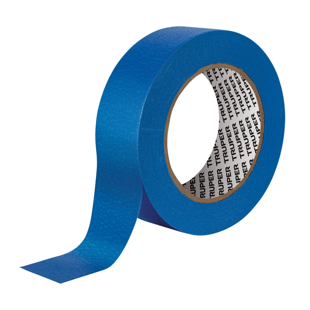 [MSK-1-1/2A] 12623 CINTA MASKING TAPE AZUL DE 1-1/2' X 50 M PARA PINTOR, TRUPER
