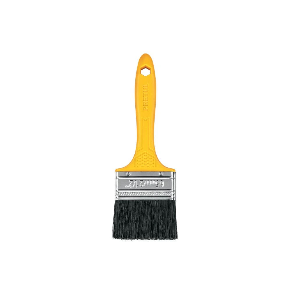 21527 BROCHA USO GENERAL DE 2-1/2' CON MANGO DE PLÁSTICO, PRETUL