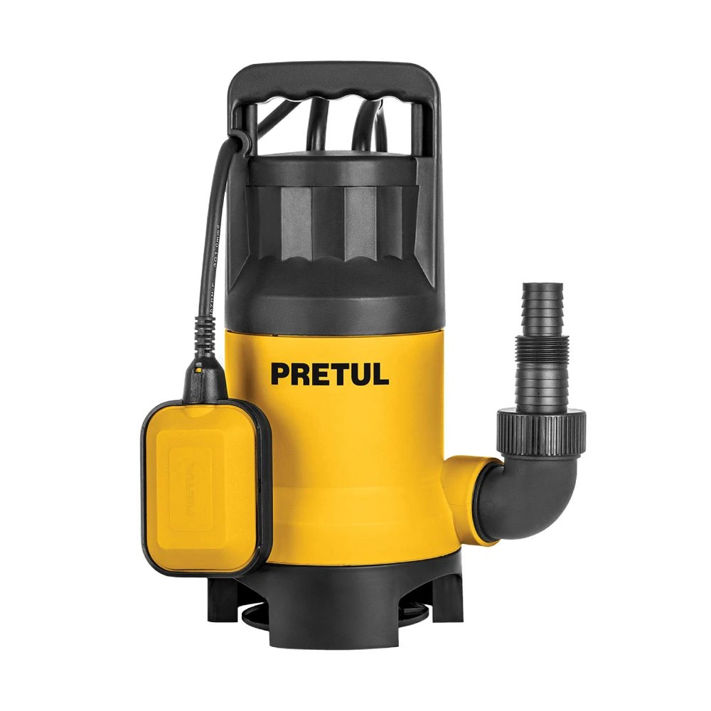 27199 BOMBA SUMERGIBLE PLÁSTICA, 1-1/2 HP PARA AGUA SUCIA, PRETUL