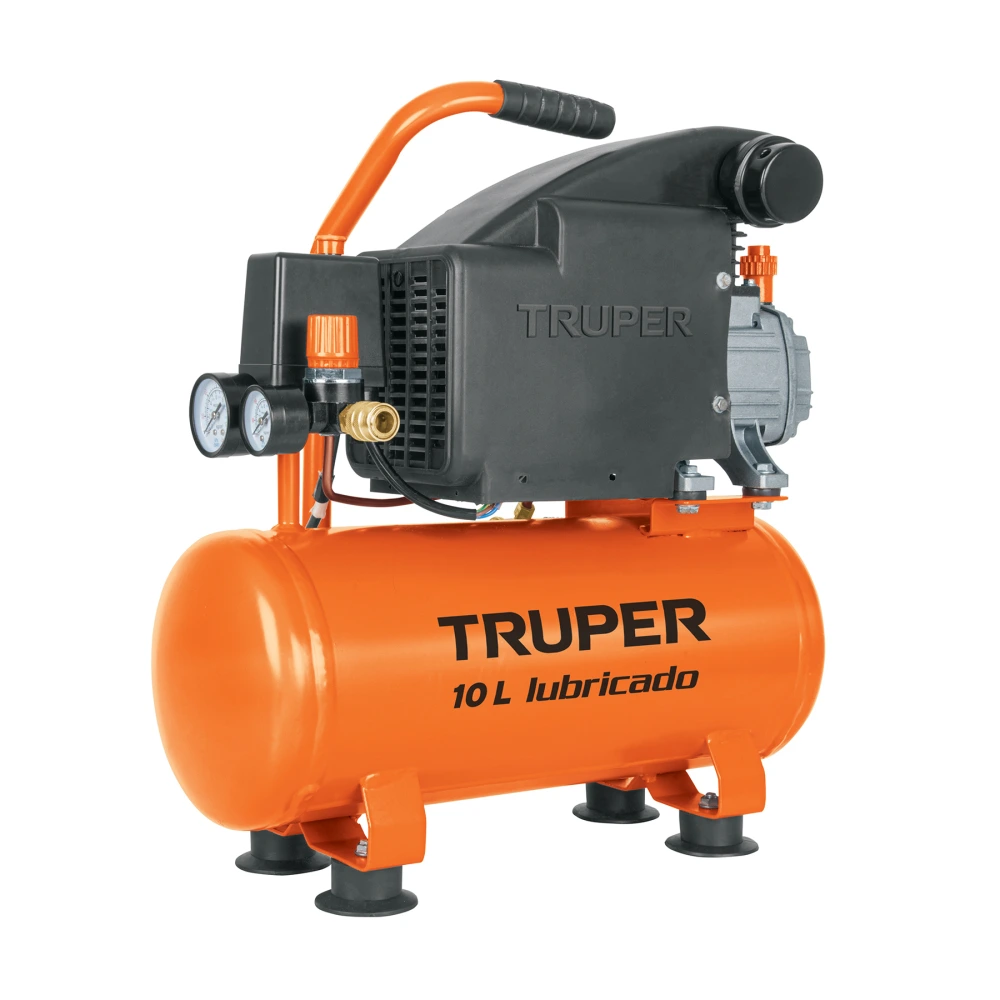 [COMP-10L2] 103030 COMPRESOR LUBRICADO, 10L, 2 HP, HORIZONTAL, 127V, TRUPER