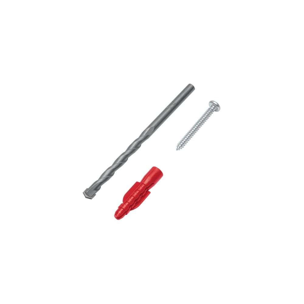 40159 KIT DE 20 TAQUETES 1/4' CON PIJAS #8 Y 1 BROCA 1/4', FIERO