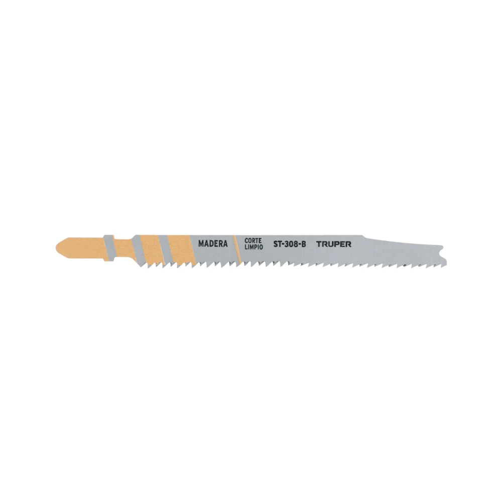 [ST-308-B] 103044 BLÍSTER 5 SEGUETAS T, 12 DPP HCS, CORTE RECTO LIMPIO/MADERA