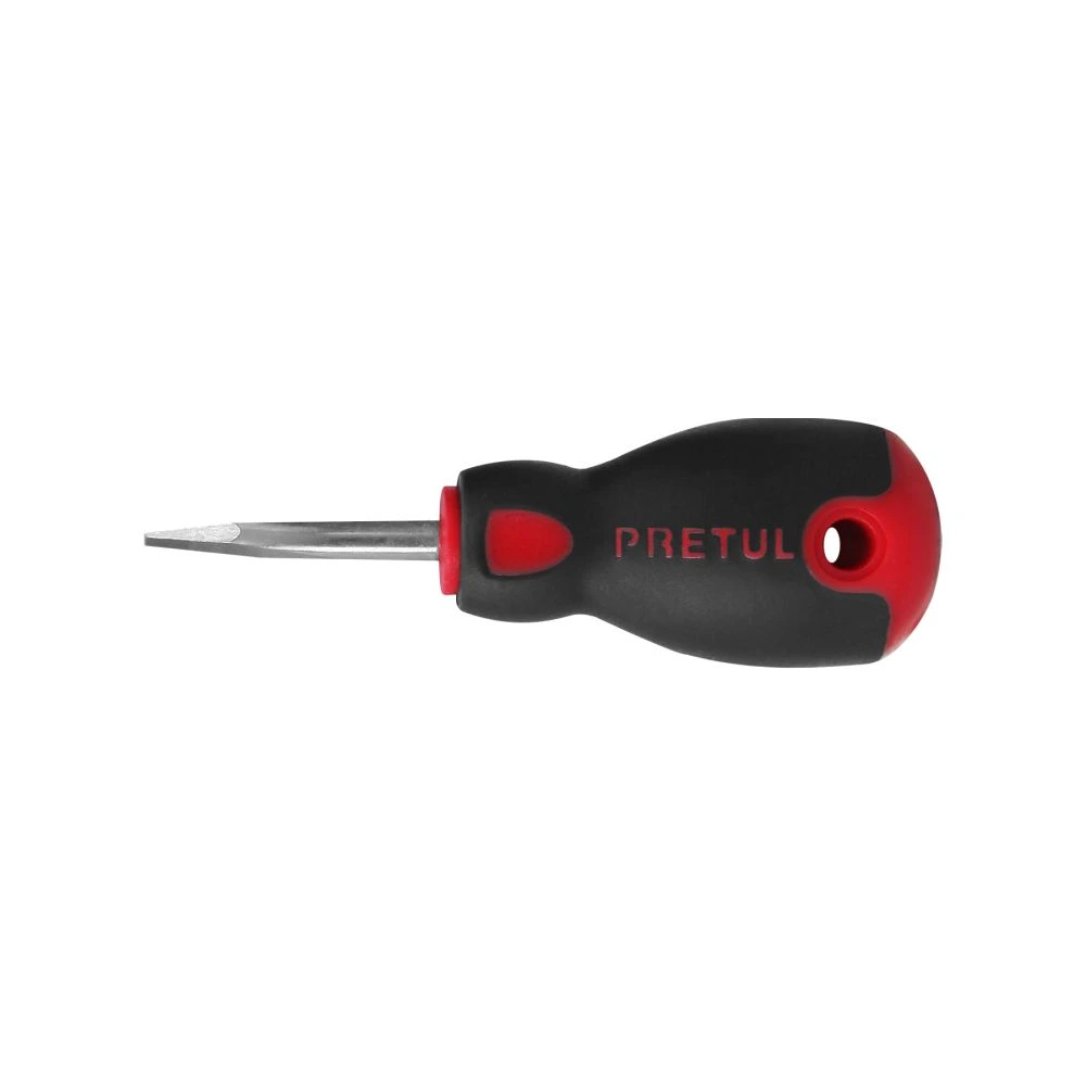 21483 DESARMADOR PLANO 1/4' X 1-1/2'MANGO COMFORT GRIP, PRETUL