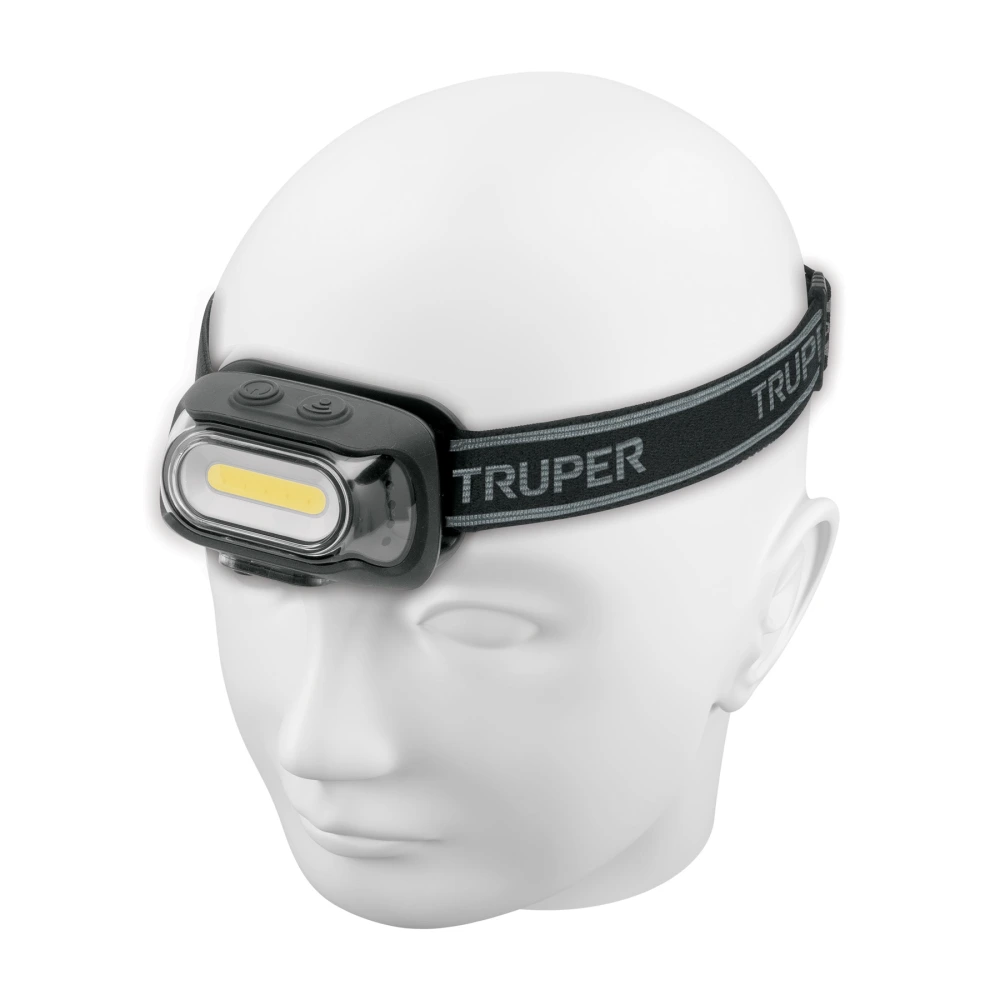 103086 LINTERNA DE MINERO LED 460 LM CON SENSOR, RECARGABLE, TRUPER