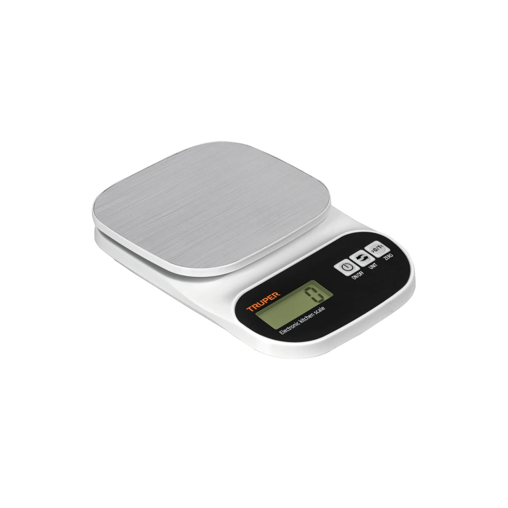 103116 BÁSCULA DIGITAL PARA COCINA, PLATO DE ACERO INOX,5KG, TRUPER
