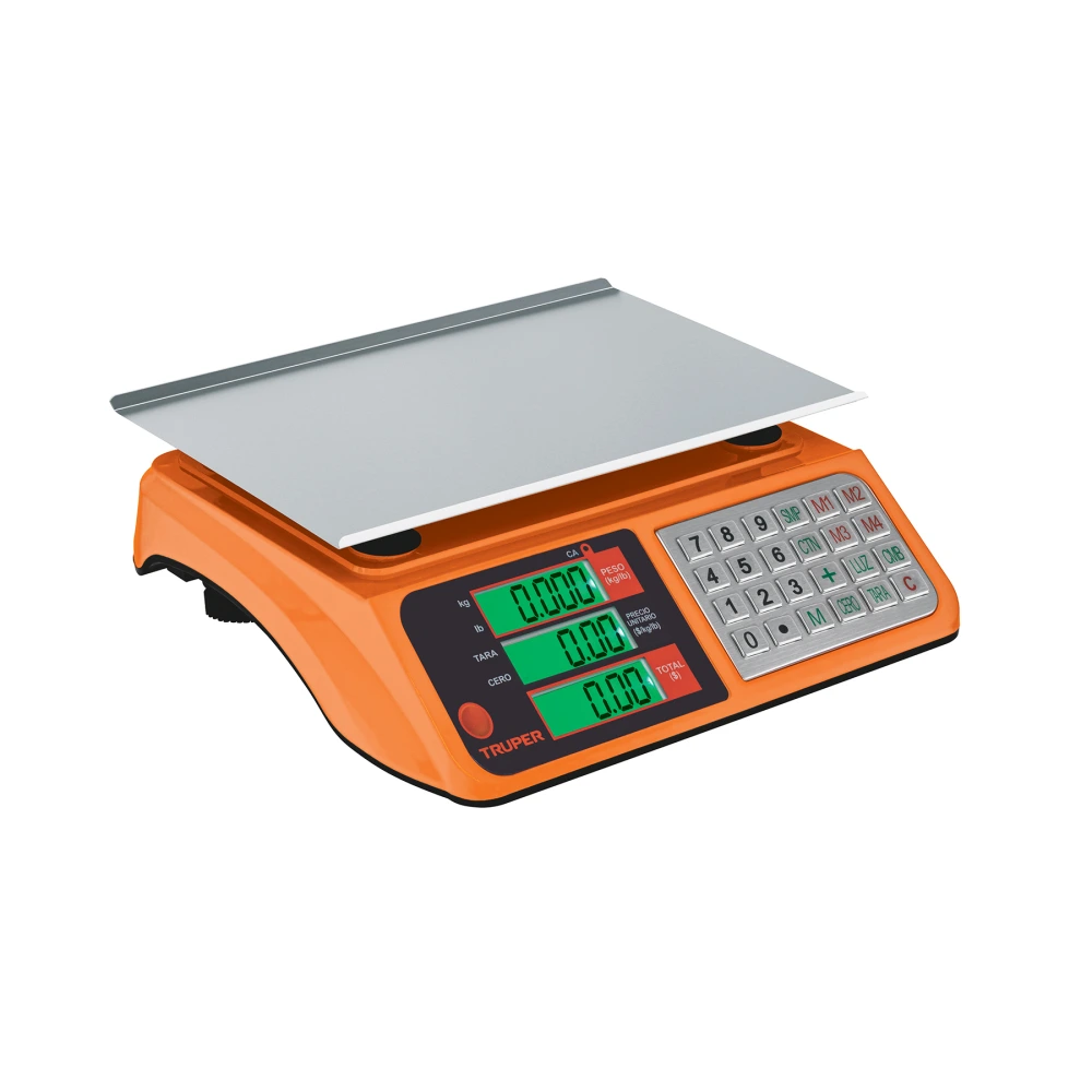 103131 BÁSCULA ELECTRÓNICA MULTIFUNCIONES 40 KG USB, TRUPER