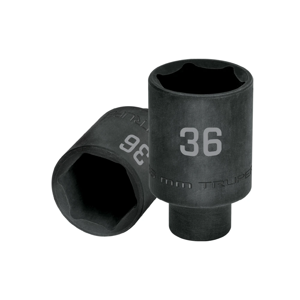 103194 DADO LARGO IMPACTO DE 36 MM, 6 PUNTAS, CUADRO 1/2', TRUPER