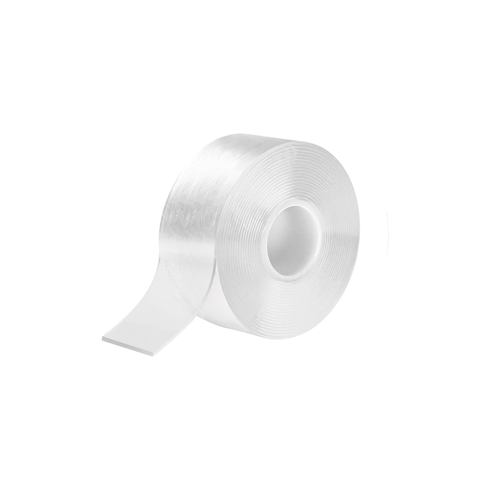 [CDR-330] 103222 CINTA NANO DOBLE CARA REUTILIZABLE, TRANSPARENTE 3 M X 30 MM