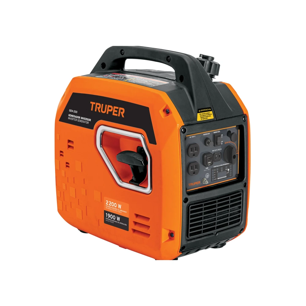 [GEN-200] 103278 GENERADOR SILENCIOSO INVERTER 2.2KW, 80 CC, ENCENDIDO MANUAL