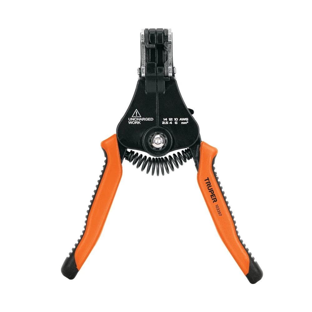 103357 PINZA 6.5' PELA CABLES AUTOMÁTICA, 14 A 10 AWG, TRUPER