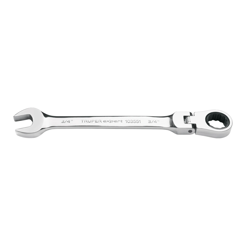 [LL-2024XF] 103551 LLAVE COMBINADA CON MATRACA 3/4' FLEXIBLE, EXPERT