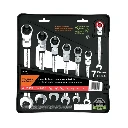 103597 JUEGO DE 7 LLAVES COMBINADAS STD CON MATRACA FLEXIBLE