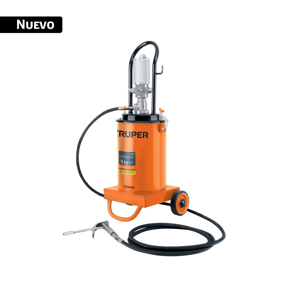 [BOMIN-12N] 103645 BOMBA INYECTORA NEUMÁTICA DE GRASA, 12 KG, TRUPER