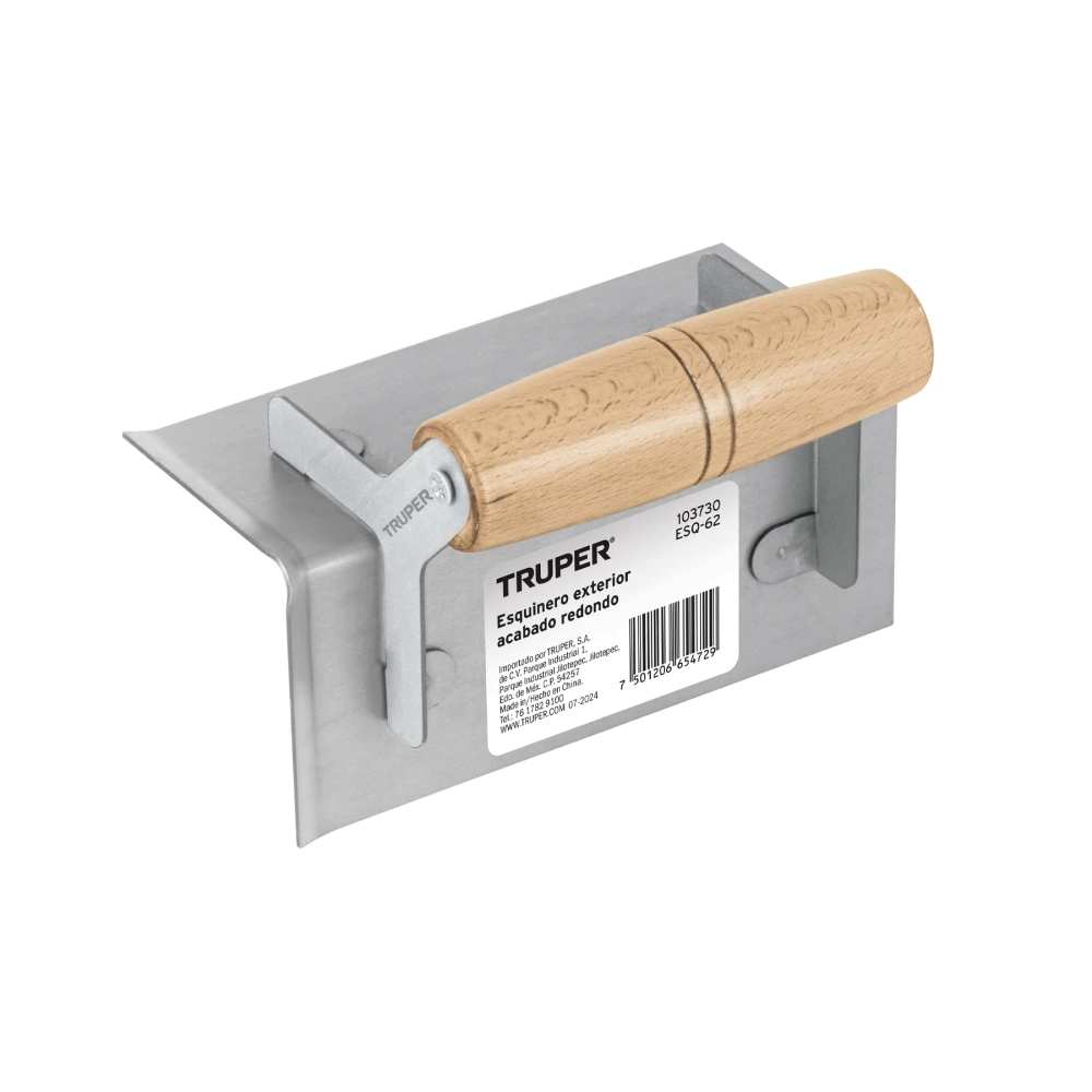[ESQ-62] 103730 ESQUINERO EXTERIOR, PARA ACABADO REDONDEADO, TRUPER