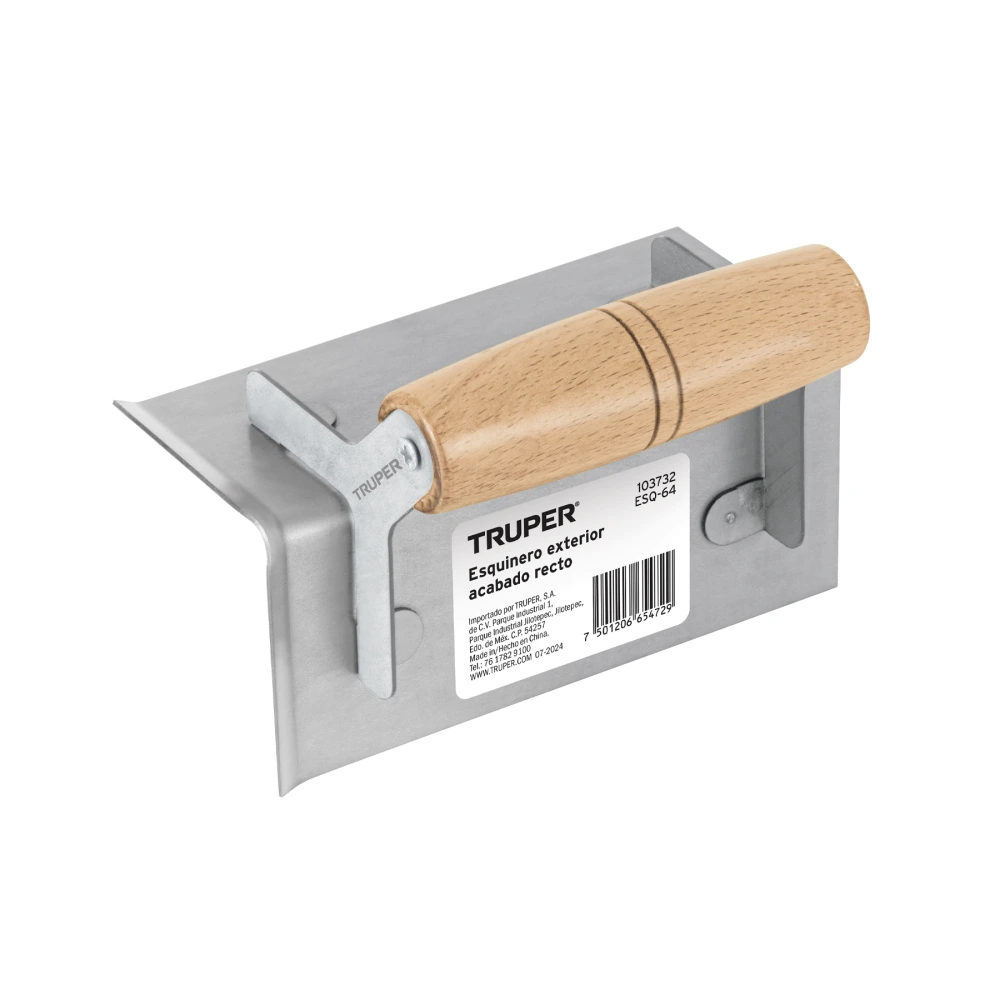 [ESQ-64] 103732 ESQUINERO EXTERIOR, PARA ACABADO RECTO, TRUPER