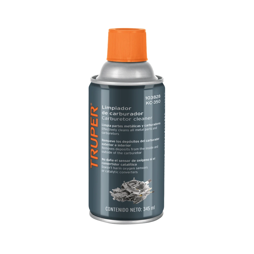 [KC-350] 103828 LIMPIADOR DE CARBURADOR, 345 ML (12 OZ), TRUPER