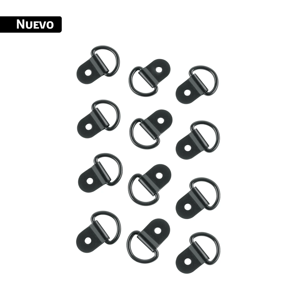 103870 12 ANCLAJES PARA AMARRE DE CARGA, ANILLO EN 'D' ESPESOR 1/8'