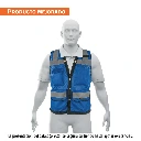 103988 CHALECO SEGURIDAD REFORZADO AZUL CON BOLSAS, EG, EXPERT