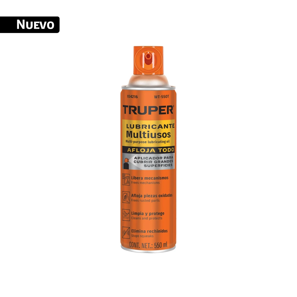 [WT-550T] 104216 LUBRICANTE MULTIUSOS AEROSOL PARA GRANDES SUPERFICIES 550 ML