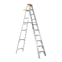 10436 ESCALERA DE TIJERA TIPO II 9 PELDAÑOS Y BANDEJA, TRUPER